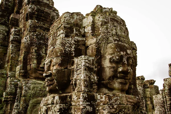 Tótems Antiguos Angkor Wat Camboya — Foto de Stock