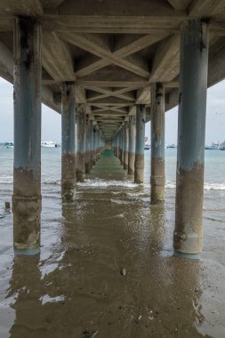 Puerto Lopez, Ekvator bir balıkçılık iskele altında