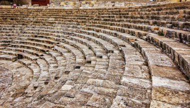Stadyum koltukları Kourion, Kıbrıs