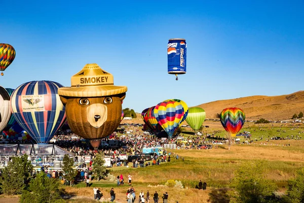 Reno Nevada Sept 2012 Varmluftsballonger Lift — Stockfoto