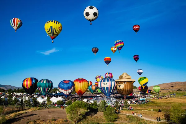 Reno Nevada Wrz 2012 Gorące Powietrze Balony Lift — Zdjęcie stockowe