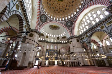 Sultanahmet Camii, Istanbul, Türkiye 2 Nisan 2011 tarihinde iç