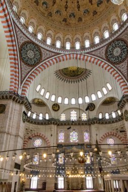 Sultanahmet Camii, Istanbul, Türkiye 2 Nisan 2011 tarihinde iç