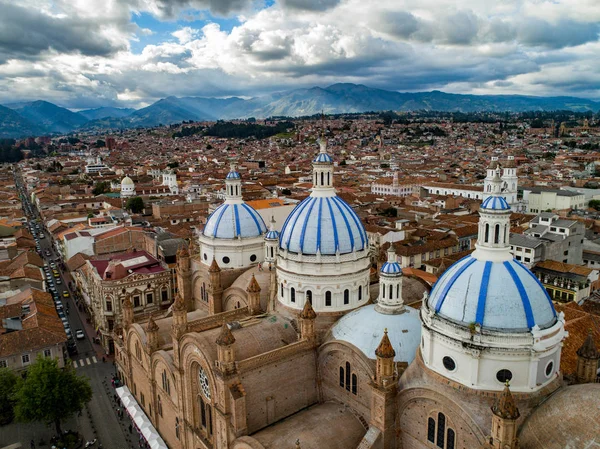 Katedrális Center Cuenca Ecuador December 2017 Elég Nagy Volt Ház — Stock Fotó