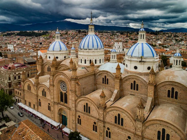 Catedral Nova Centro Cuenca Equador Dezembro 2017 Era Grande Suficiente — Fotografia de Stock