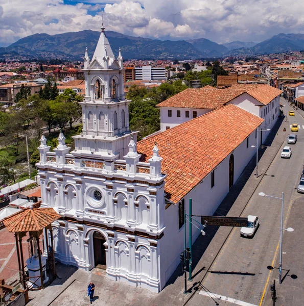 Iglesia Todos Santos Cuenca Ecuador Nov 2017 Servicio Continuo Desde —  Fotos de Stock