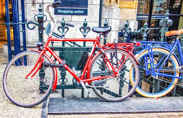 Amsterdam Pays Bas Mars 2016 Les Vélos Abondent Comme Principal — Photo