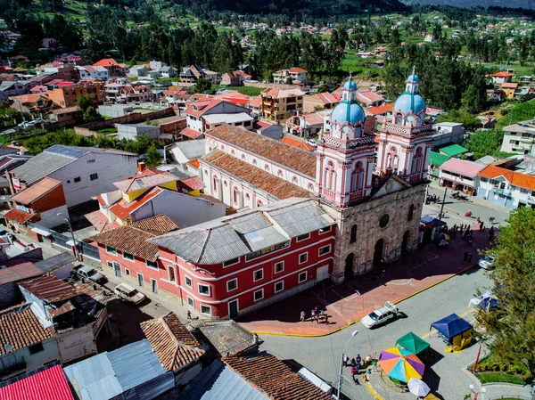 Sinincay Еквадор Січня 2018 Повітряна Зображення Iglesia Сан Франциско Sinincay — стокове фото