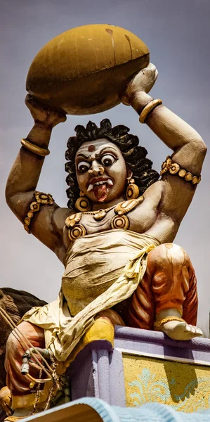 Madurai India Mar 2018 Dettaglio Ravvicinato Delle Statue Sui Templi — Foto Stock