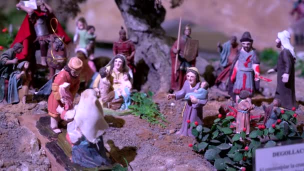 Largest animated nativity scene in South America. — Stock Video