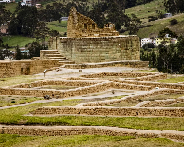 Inca Pirca Mais Antigas Famosas Ruínas Incas Equador — Fotografia de Stock