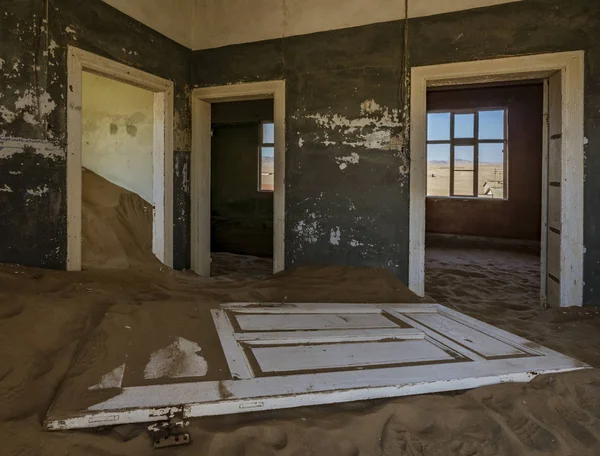 Sand Ist Diese Räume Kolmanskoppe Namibia Eingedrungen Und Hat Sie — Stockfoto