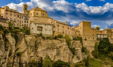 cuenca, İspanya Cliff evleri