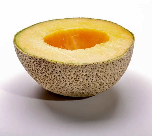 Half Cantaloupe Ripe — Stock Photo, Image