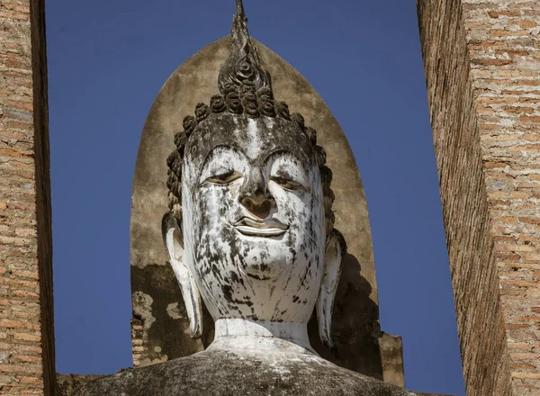 Ayuthaya Dev Buda Başkanı, Sukothai Tayland — Stok fotoğraf