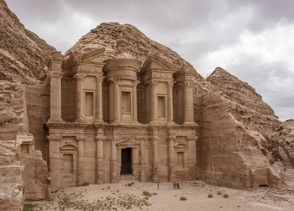 Skattkammaren vid Petra ruiner i Jordanien — Stockfoto