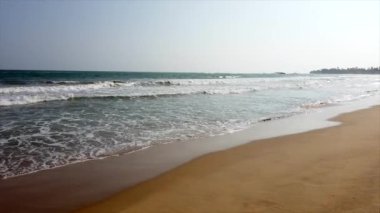 Galle, Sri Lanka - 2019-04-01 - Surf Flows On Narrow Beach