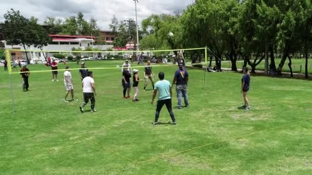 Cuenca, Ekvador - 2019-02-10 Park Pikap Voleybol - Long Point — Stok video