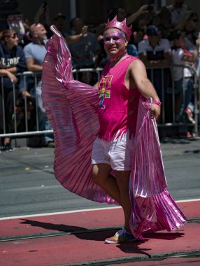 San Francisco Gay Pride Parade - Kurumsal T-Mobile hücresel yürüyüşler