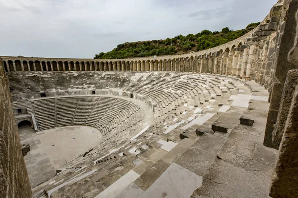 Aspendos stadyumda kalıntıları — Stok fotoğraf