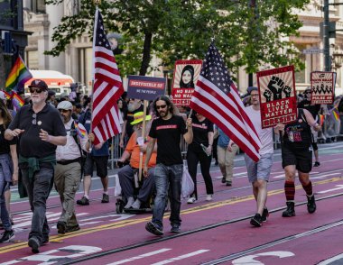 San Francisco Gay Pride Parade - Black Lives Matter grup yürüyüşleri