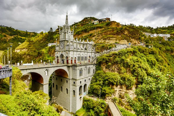 Las Lajas Sığınağı 18. yüzyılda inşa edildi. — Stok fotoğraf