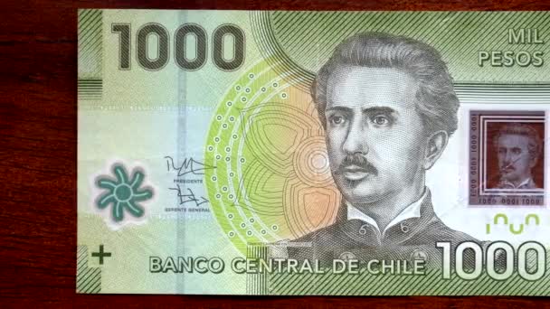 Numérisation de devises Top Chile 1000 front — Video