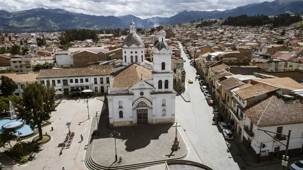 Sebastian, Ecuador - 2019-06-15 - Vista aérea de Drrone del monasterio — Foto de Stock