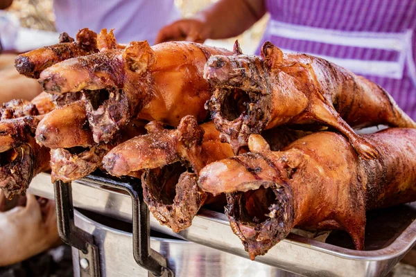 Cerdo de Indias asado y listo para comer — Foto de Stock