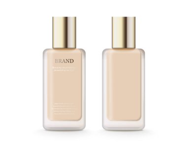 Beyaz arka plan üzerinde 3d resimde Vakfı konteyner mockup ayarla