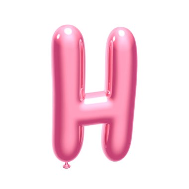 Pembe balon alfabesi H