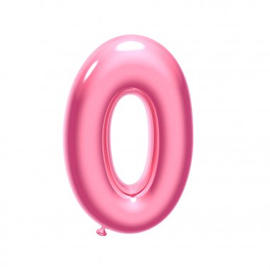Pembe balon alfabesi O
