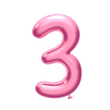 Pembe balon sayısı 3