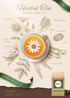 Papatya çayı reklamları