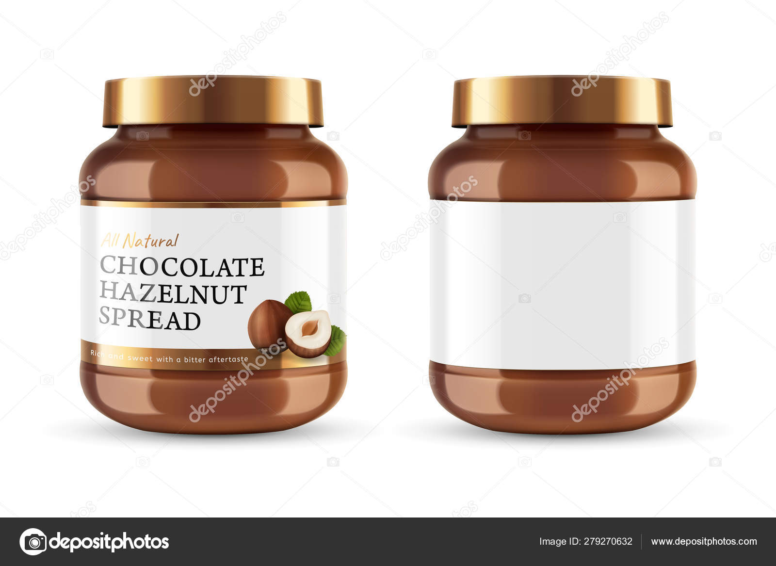 Chocolate Spread Jar Stock Vectors Royalty Free Chocolate Spread Jar Illustrations Depositphotos
