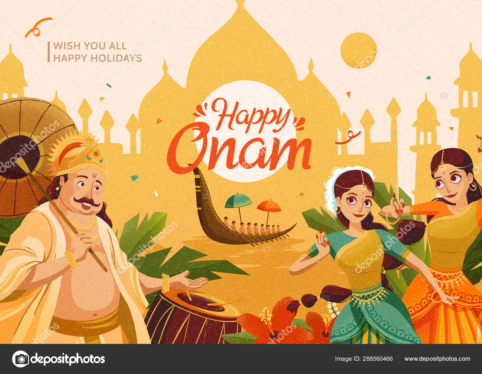 Happy Onam celebration Stock Vector Image by ©HstrongART #288560466 Happy Onam celebration Stock Vector Image by ©HstrongART #288560466