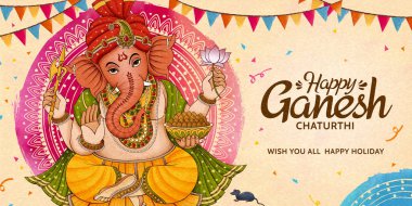 Mutlu Ganesh Chaturthi afiş