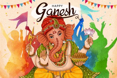 mutlu ganesh chaturthi tasarım