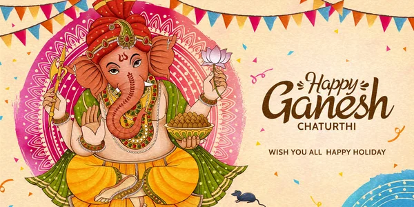 Mutlu Ganesh Chaturthi afiş