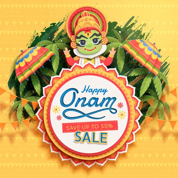 Happy Onam festival vente — Image vectorielle