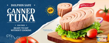 Konserve ton balığı afiş reklamları