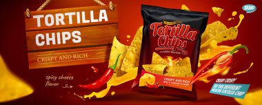 Tortilla cips afiş reklamlar