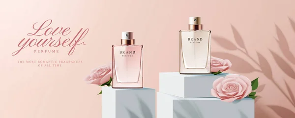 Elegant perfume ads