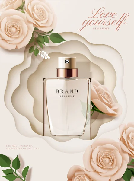 Elegante cartel de perfume — Archivo Imágenes Vectoriales