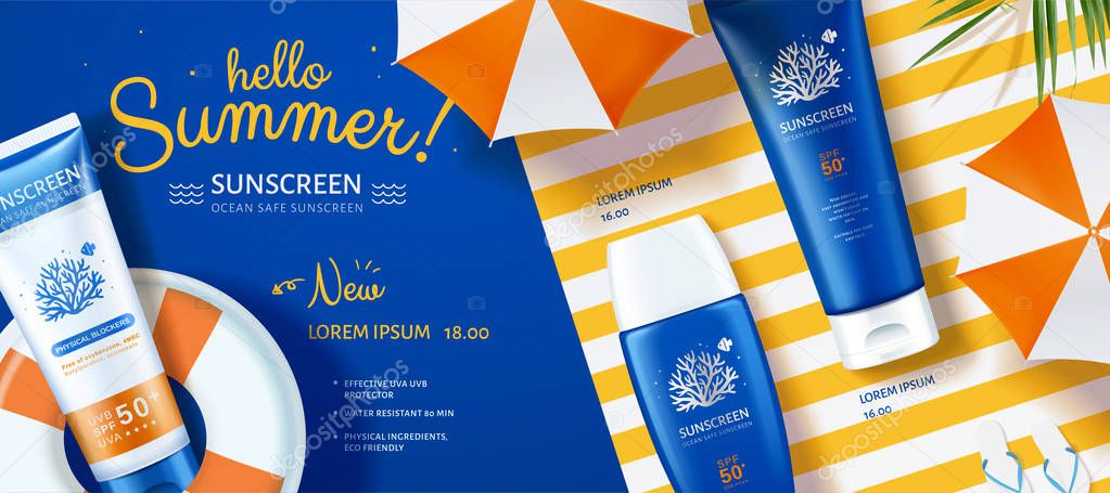 Ocean friendly sunscreen ads