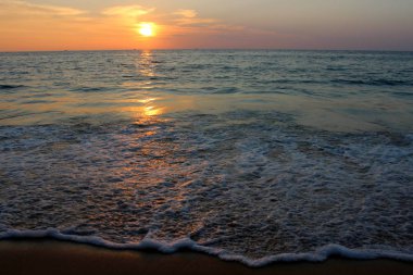 gün batımı, Güneş, deniz, gökyüzü, tatil, mutluluk, dalgalar, 