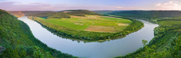 Hermoso Panorama Del Cañón Del Río Dniester Ucrania Europa — Foto de Stock
