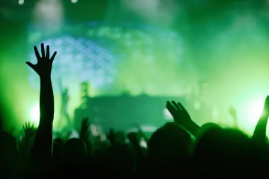 Dans eden kalabalığa müzik konser Festivali resmi