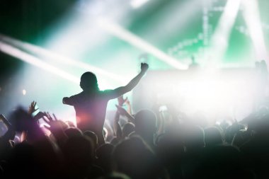 Dans eden kalabalığa müzik konser Festivali resmi