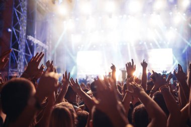 Zevk ve Müzik Festivali'nde dans mutlu kalabalık portresi